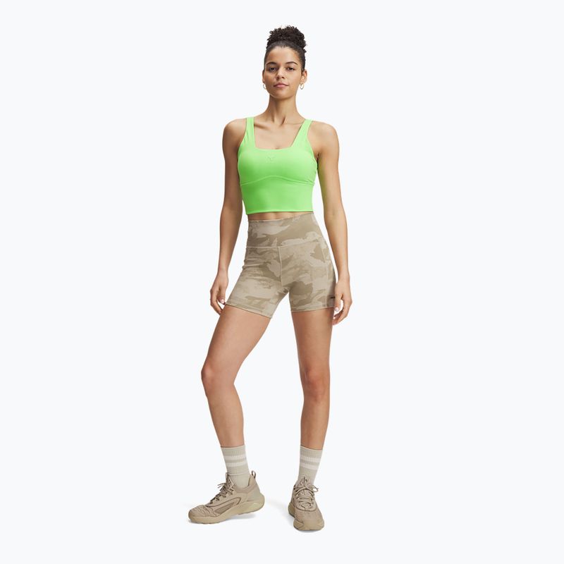 Бюстгальтер для тренувань Under Armour Project Rock Fitted Bra Tank cyber green / cyber green 2