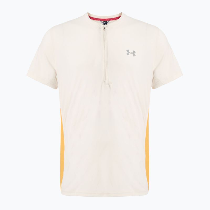Футболка для бігу чоловіча Under Armour Trail Run Zip stone/noble gold/reflective