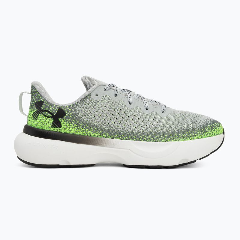 Кросівки для бігу чоловічі Under Armour Infinite mod gray/hyper green/black 2