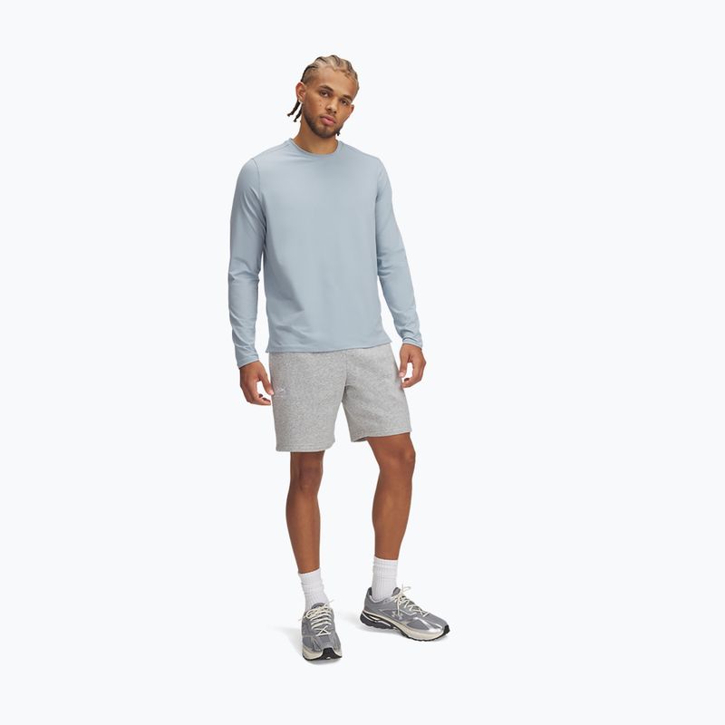 Шорти чоловічі Under Armour Icon Fleece mod gray light heather/white 2