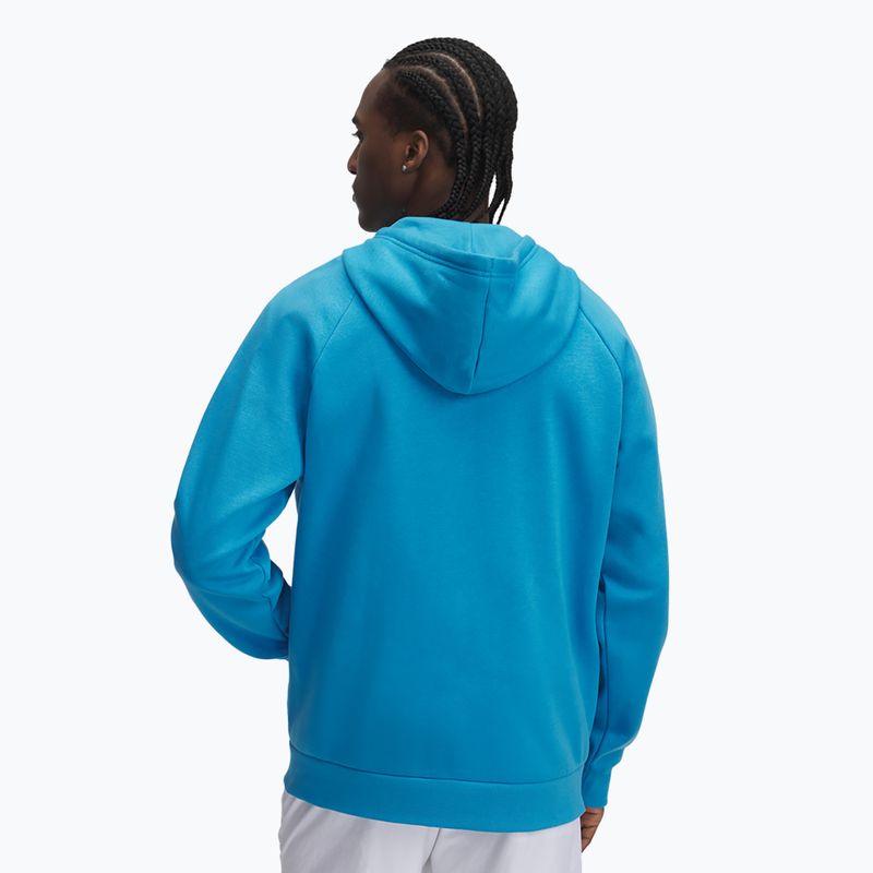 Кофта чоловіча Under Armour Rival Fleece FZ Hoodie ether blue/white 2