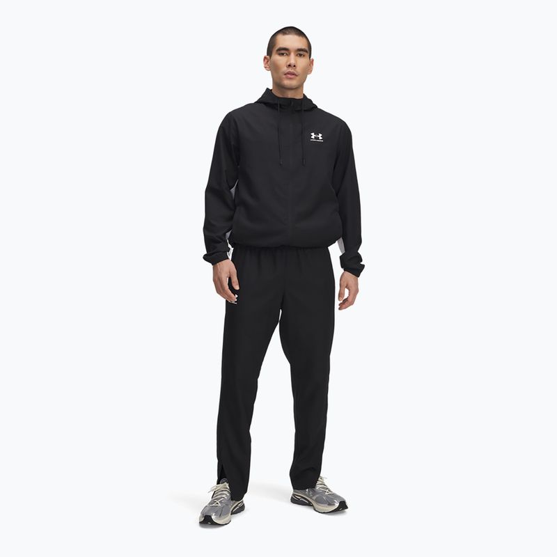 Штани чоловічі Under Armour Rival Woven Windbreaker Pant black/black/white 2