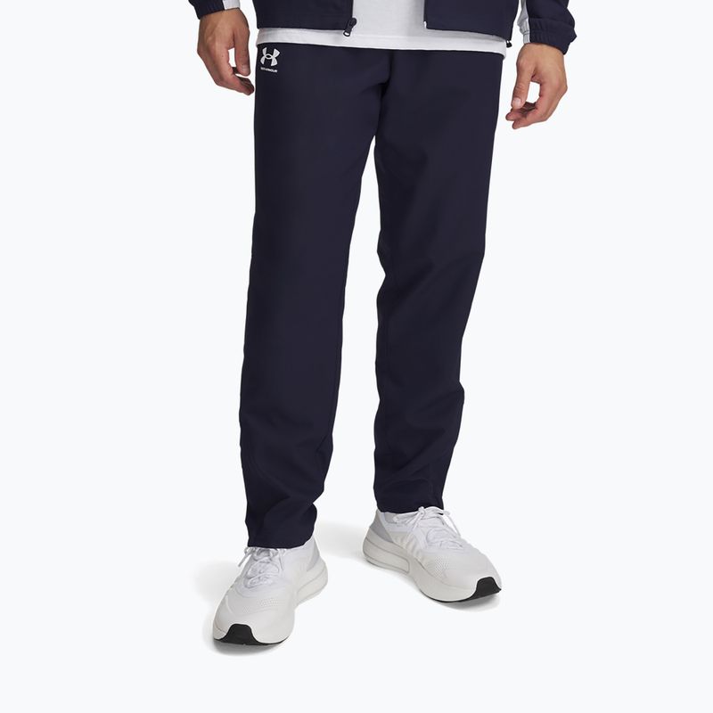 Штани чоловічі Under Armour Rival Woven Windbreaker Pant midnight navy/midnight navy/white
