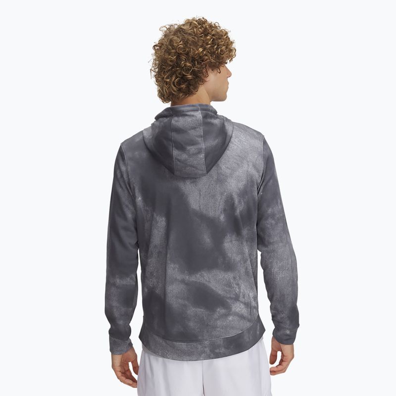Кофта чоловіча Under Armour Rival Terry Printed FZ castlerock/onyx white 2