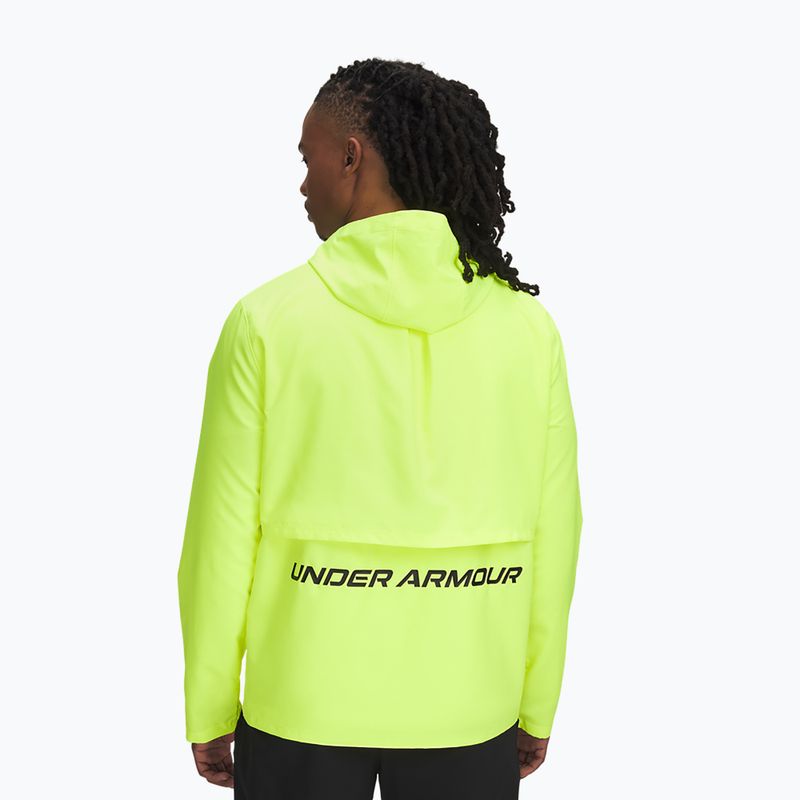 Куртка для бігу чоловіча Under Armour Storm Run Hooded high vis yellow//reflective 2