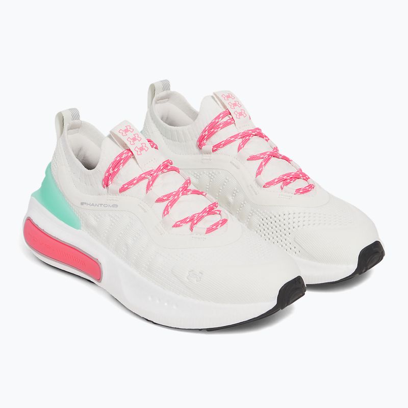 Кросівки жіночі Under Armour Phantom 4 White quartz/comet green/super pink 3