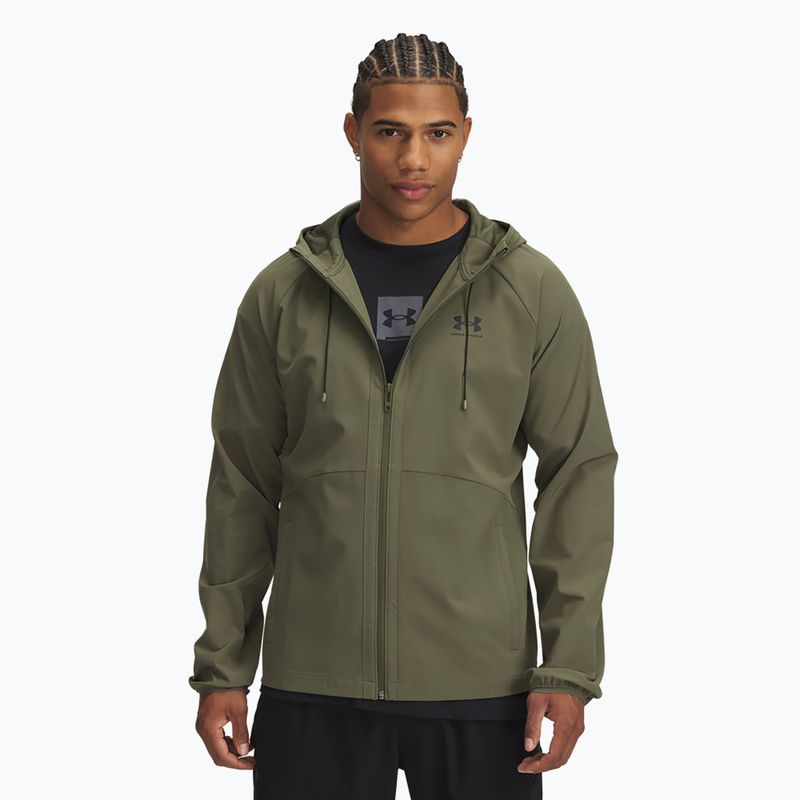 Куртка для тренувань Under Armour Vibe Woven marine od green/black