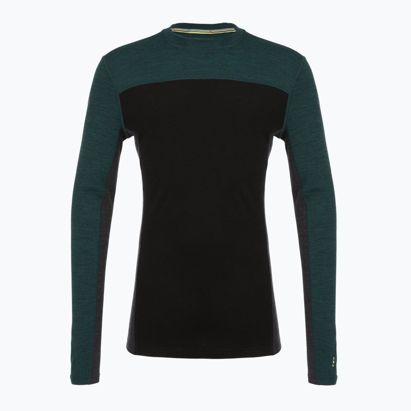 Лонгслів термічний чоловічий Smartwool Classic Thermal Merino Base Layer Colorblock Crew Boxed twilling blue/black 3