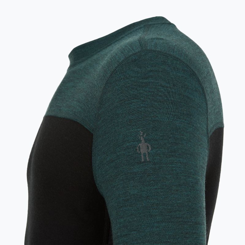 Лонгслів термічний чоловічий Smartwool Classic Thermal Merino Base Layer Colorblock Crew Boxed twilling blue/black 5