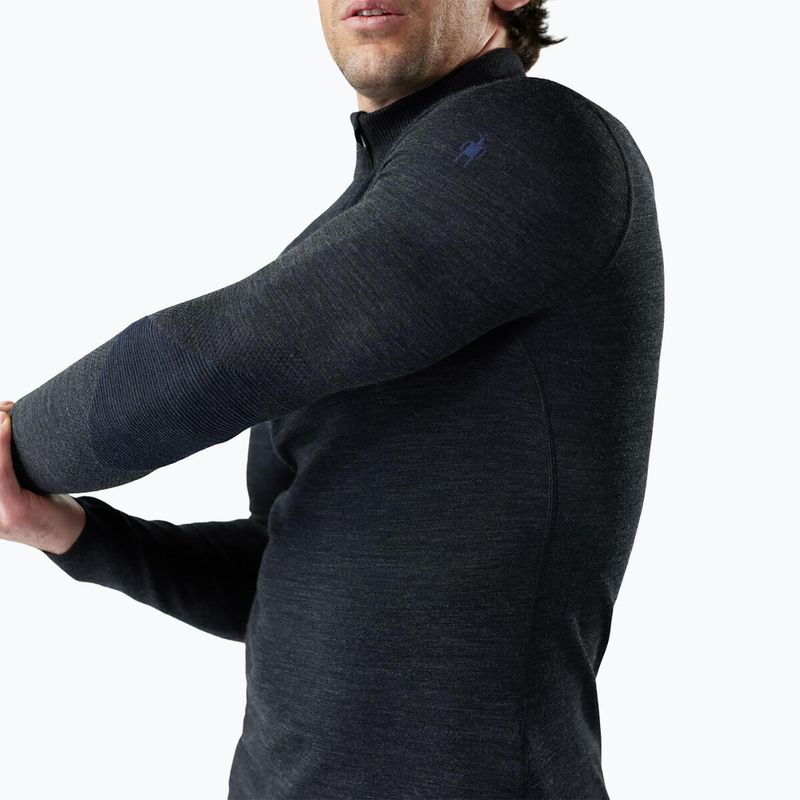 Чоловіча термокофта Smartwool Intraknit Thermal Merino Base Layer 1/4 Zip charcoal/nightfall blue 3