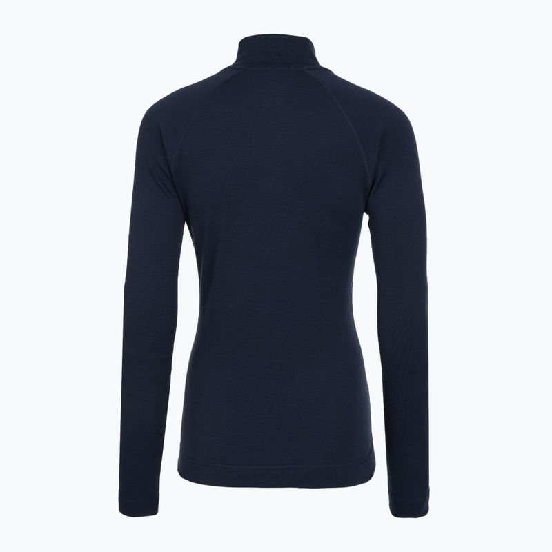 Кофта термоактивна жіноча Smartwool Classic Thermal Merino Base Layer 1/4 Zip Boxed deep navy 2