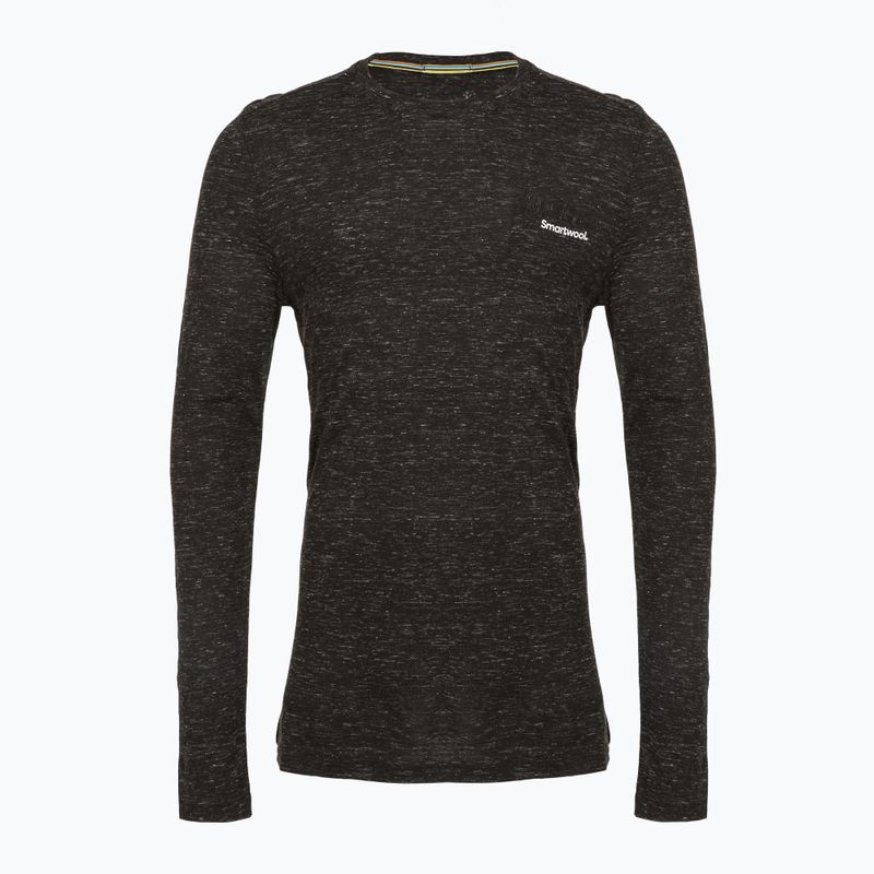 Лонгслів чоловічий Smartwool Merino Hemp Blend Gear Up Graphic black heather 3