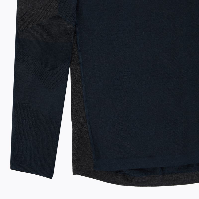 Лонгслів термічний чоловічий Smartwool Intraknit Thermal Merino Baselayer Colorblock Crew deep navy/charcoal 3