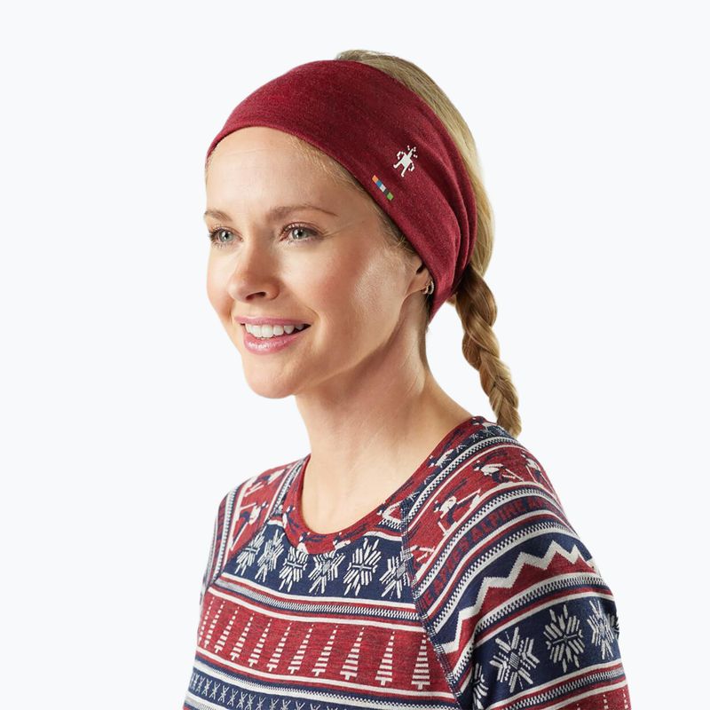 Пов'язка на голову Smartwool Thermal Merino Reversible deep navy/currant heather 3