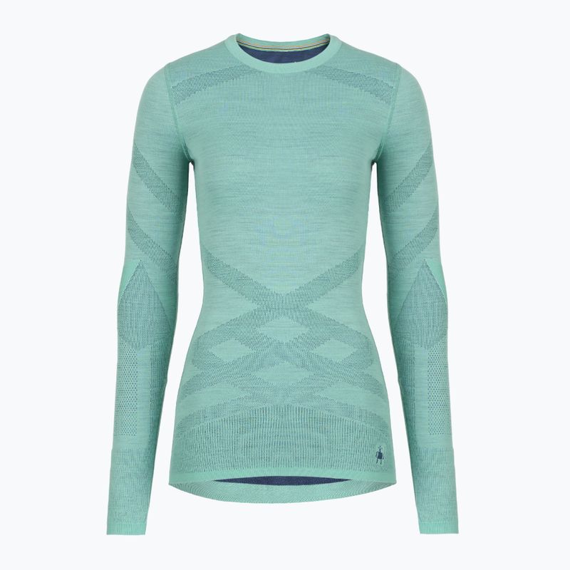 Жіноча термоактивна кофта Smartwool Intraknit Thermal Merino Baselayer Crew pacific blue/nightfall blue