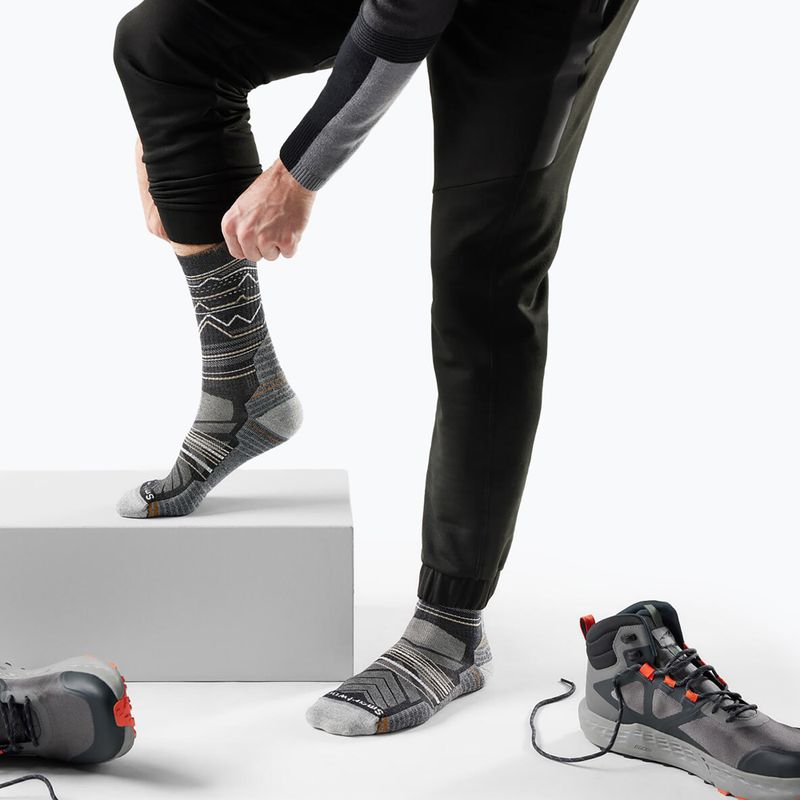 Шкарпетки Smartwool Hike Light Cushion Mountain Moose Crew char/ltgray 2