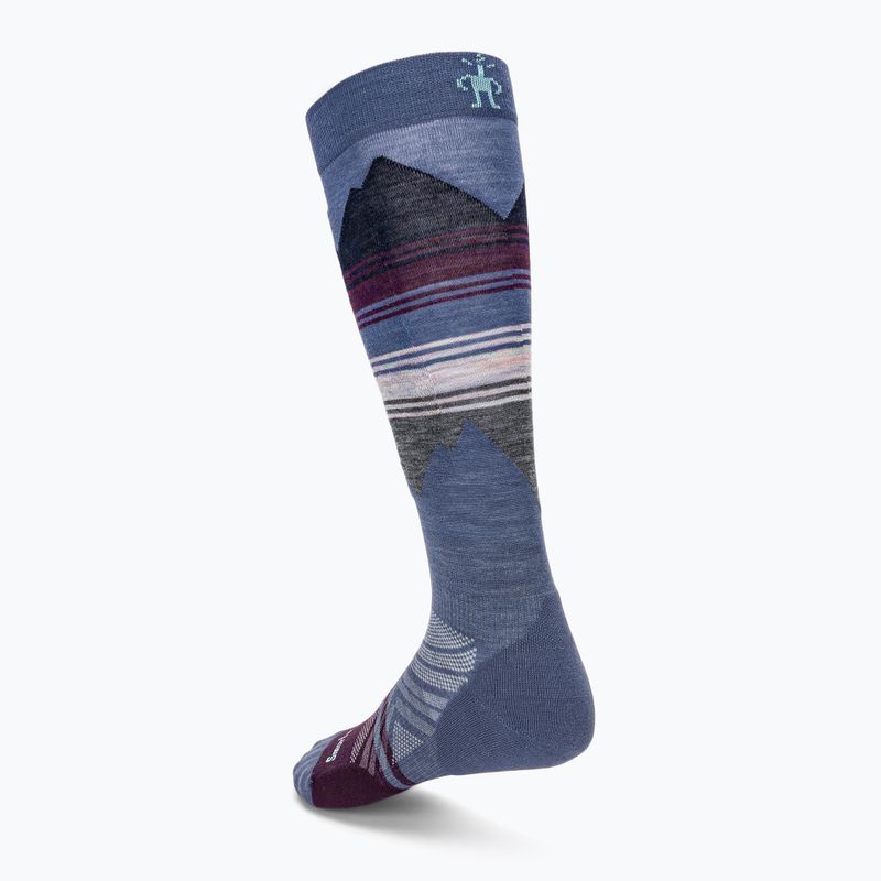 Шкарпетки лижні жіночі Smartwool Ski Targeted Cushion Pattern OTC nightfall blue 2
