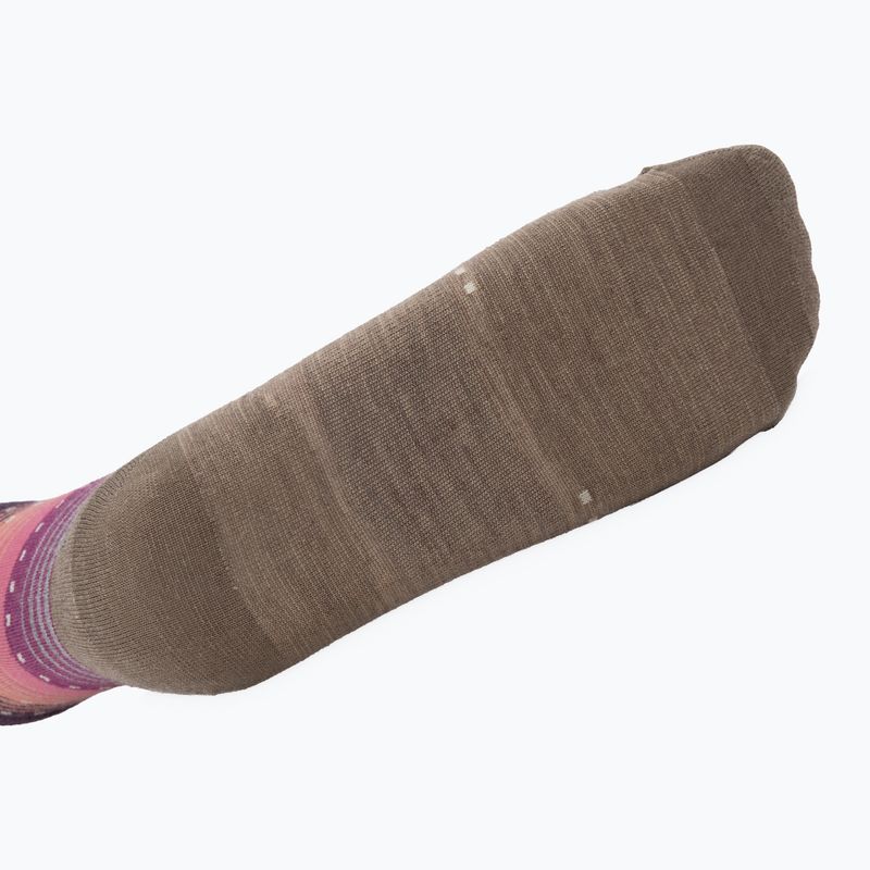 Шкарпетки жіночі Smartwool Everyday Stitch Stripe Crew fossil/purple 4