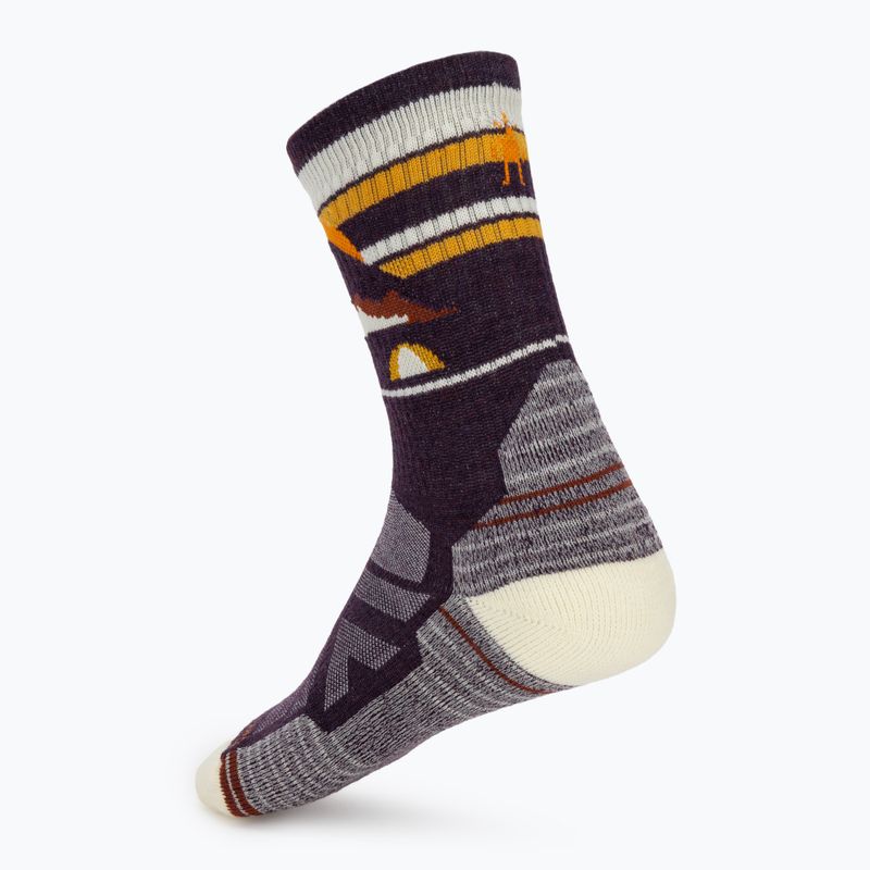 Шкарпетки жіночі Smartwool Hike Light Cushion New Pattern Crew prple ris 2