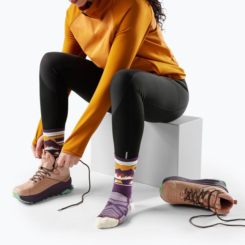 Шкарпетки жіночі Smartwool Hike Light Cushion New Pattern Crew prple ris 2