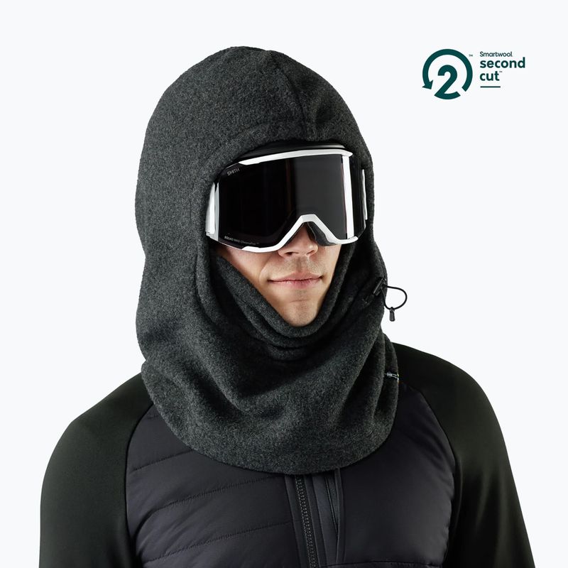 Балаклава жіноча Smartwool Second Cut Fleece Hood charcoal 2