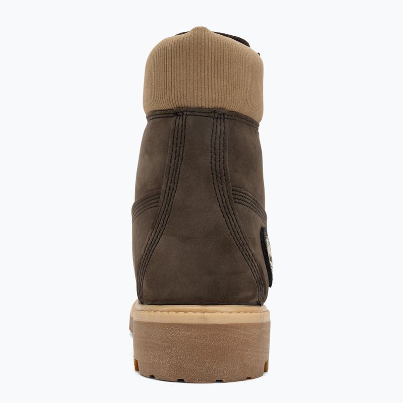 Черевики чоловічі Timberland Premium 6 Inch Lace Up Waterproof dark brown nubuck/olive 6