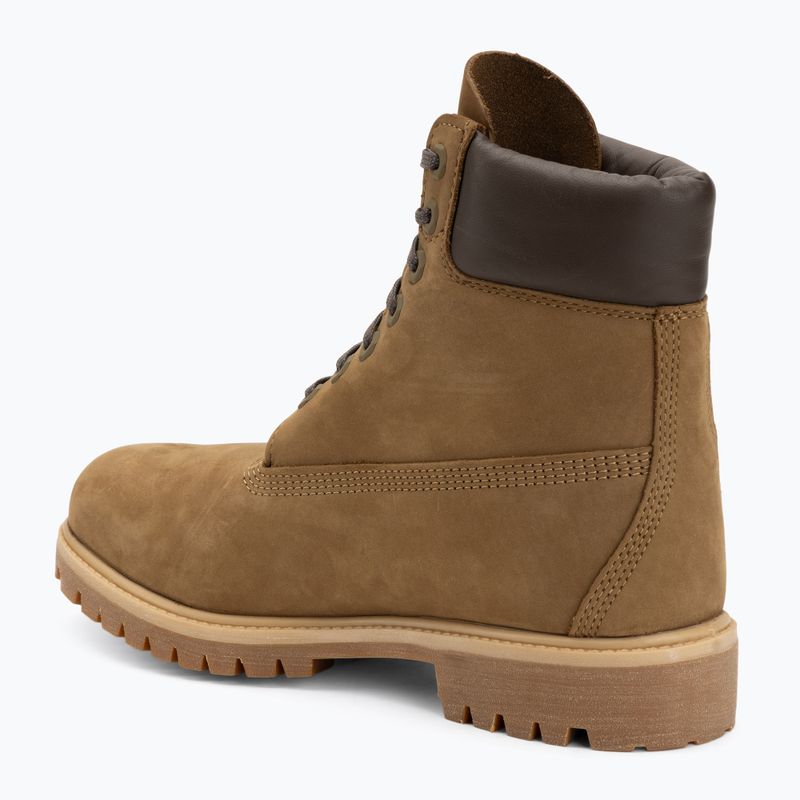 Черевики чоловічі Timberland Premium 6 Inch Lace Up Waterproof olive nubuck/dark brown 3