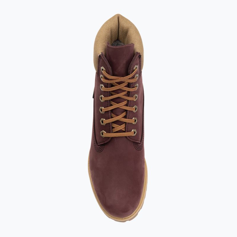 Черевики чоловічі Timberland Premium 6 Inch Lace Up Waterproof burgundy olive 5
