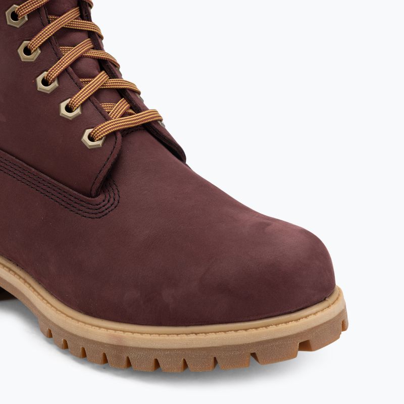Черевики чоловічі Timberland Premium 6 Inch Lace Up Waterproof burgundy olive 7