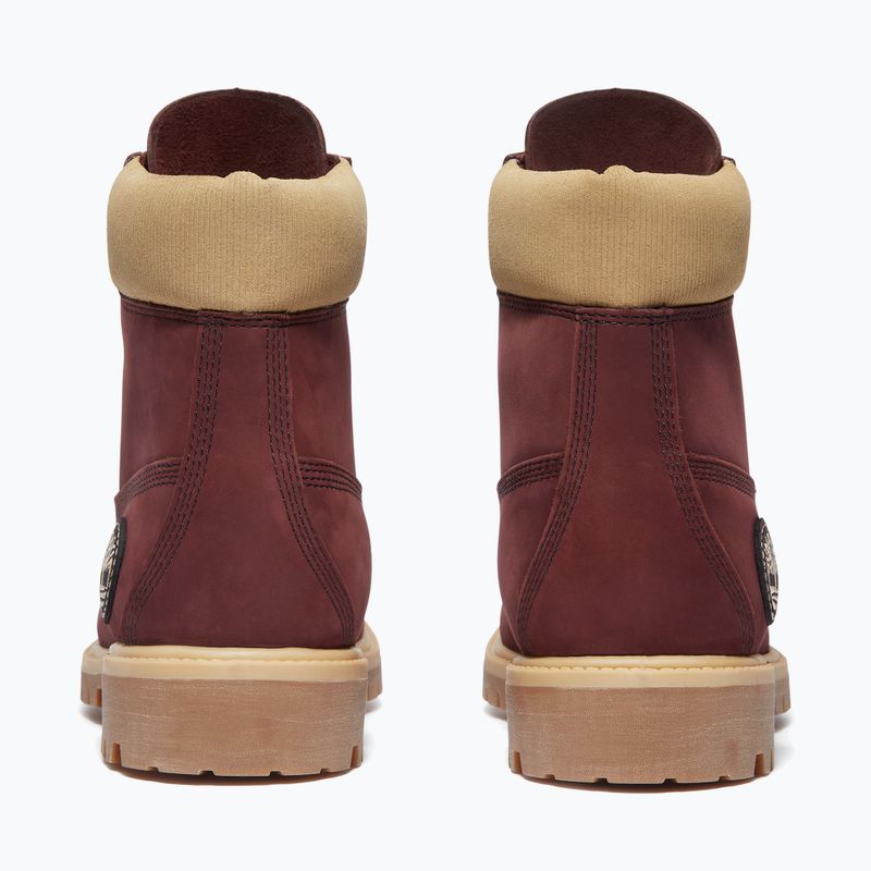 Черевики чоловічі Timberland Premium 6 Inch Lace Up Waterproof burgundy olive 4