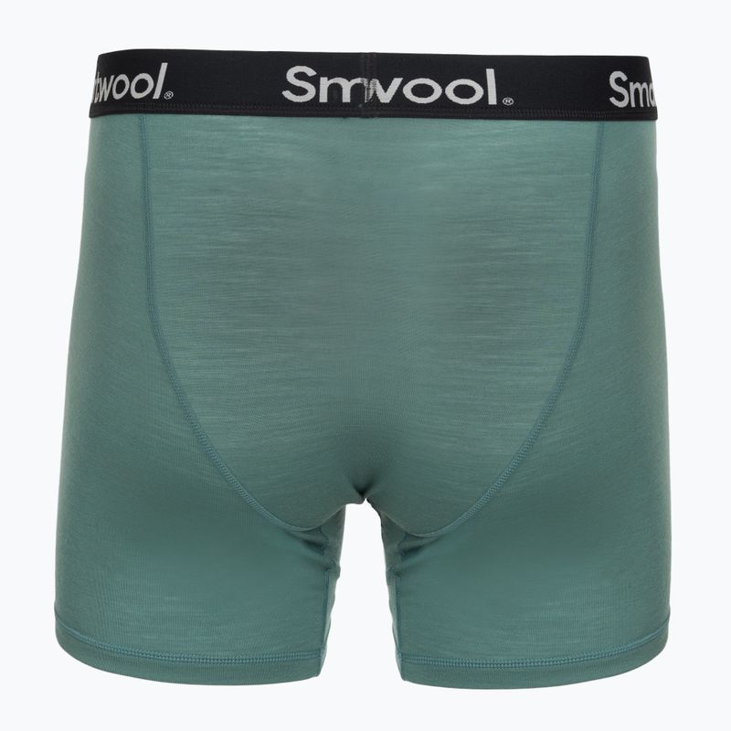Труси термічні чоловічі Smartwool Everyday Merino Boxer Brief Boxed black dusty teal 2