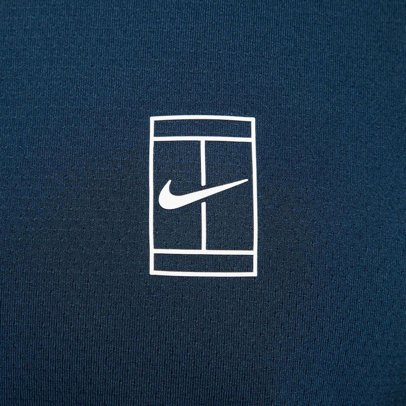Футболка поло тенісна чоловіча Nike Court Dri-Fit Advantage armory navy / white / white 6