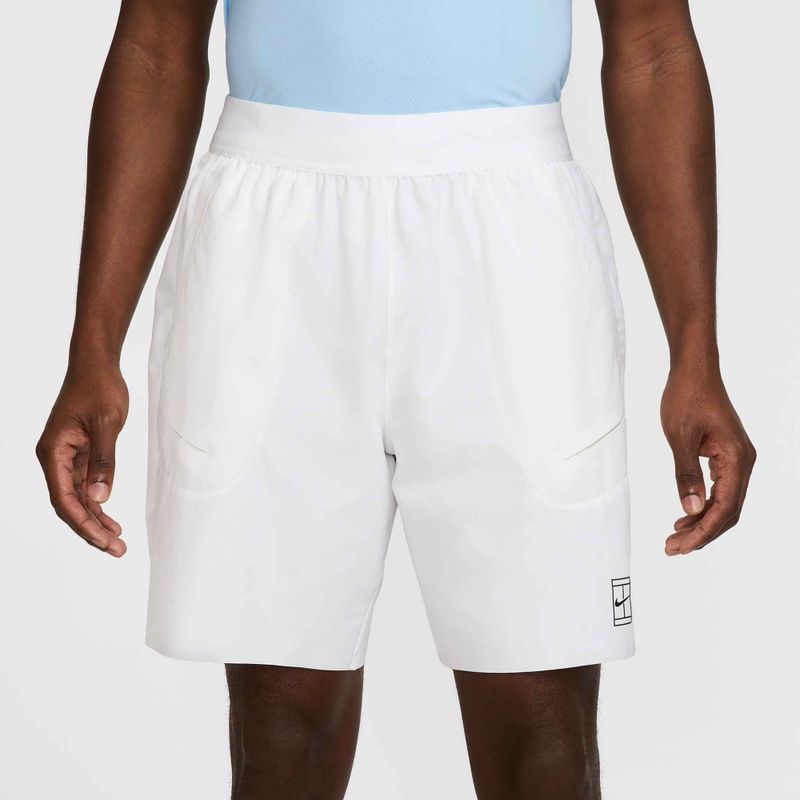 Шорти тенісні чоловічі Nike Court Dri-Fit Advantage 8" white/black 3