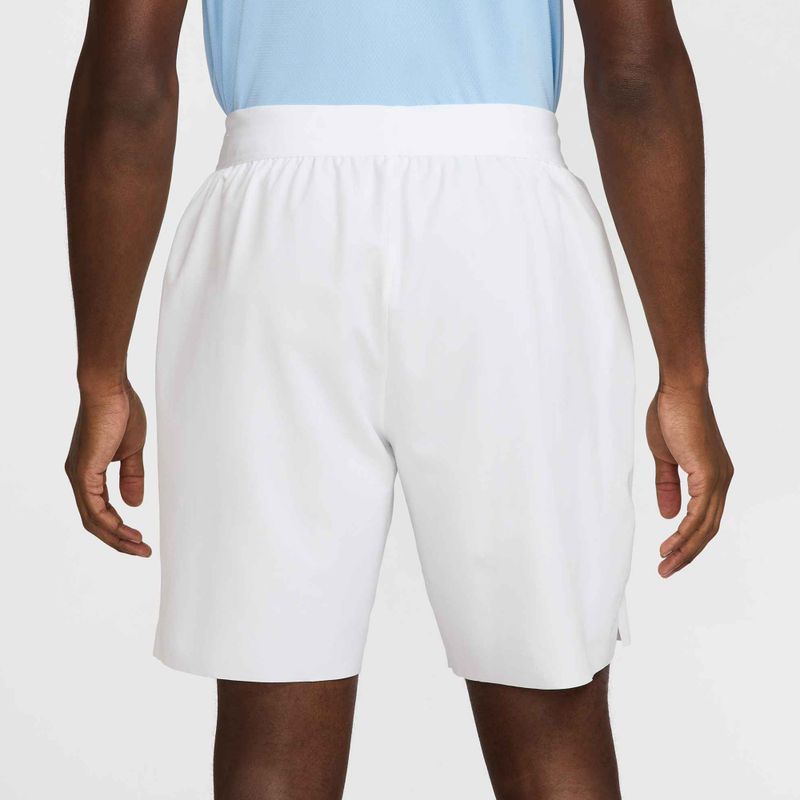 Шорти тенісні чоловічі Nike Court Dri-Fit Advantage 8" white/black 4