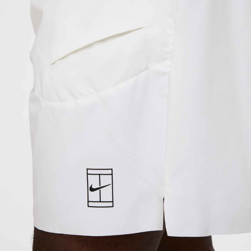 Шорти тенісні чоловічі Nike Court Dri-Fit Advantage 8" white/black 7