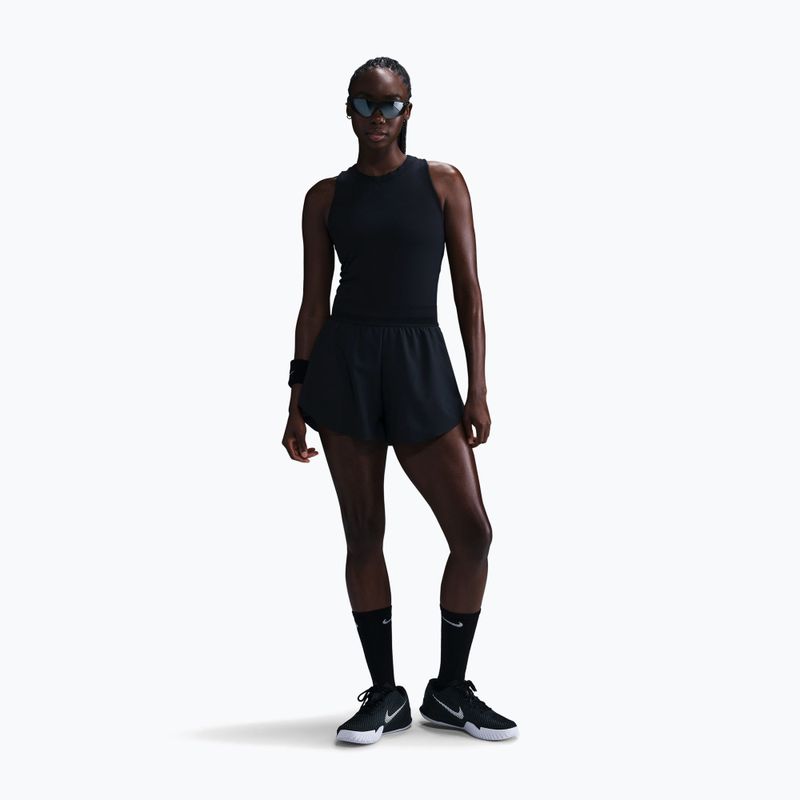 Шорти тенісні жіночі Nike Court Dri-Fit Ace Advantage black/black 2