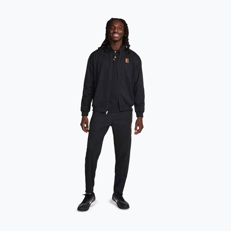 Кофта тенісна чоловіча Nike Court Heritage black/black 2