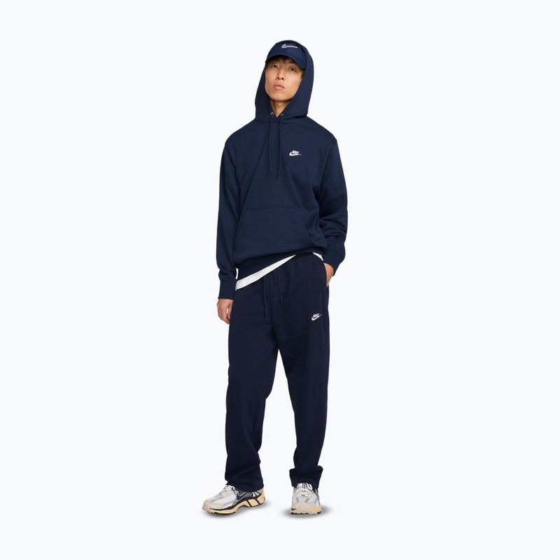 Штани чоловічі Nike Sportswear Club Knit Open-Hem obsidian/white 2