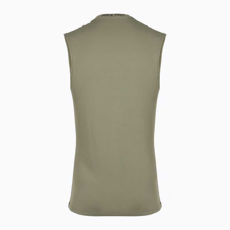 Футболка для тренувань чоловіча Nike Pro Dri-Fit Sleeveless Top light army/black 8