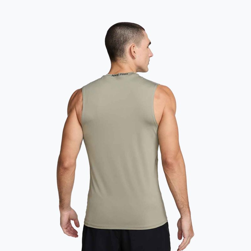Футболка для тренувань чоловіча Nike Pro Dri-Fit Sleeveless Top light army/black 3