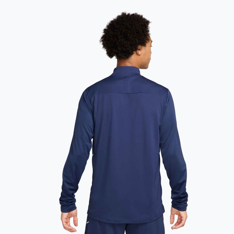 Лонгслів футбольний чоловічий Nike Academy Dri-Fit Drill Top midnight navy/midnight navy/white 3