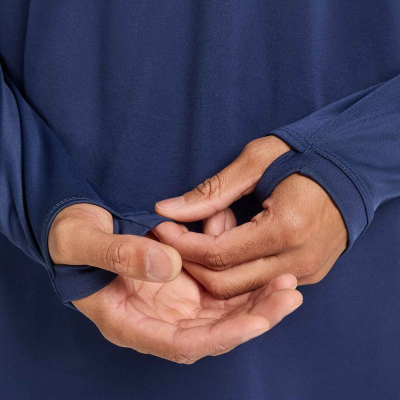 Лонгслів футбольний чоловічий Nike Academy Dri-Fit Drill Top midnight navy/midnight navy/white 6