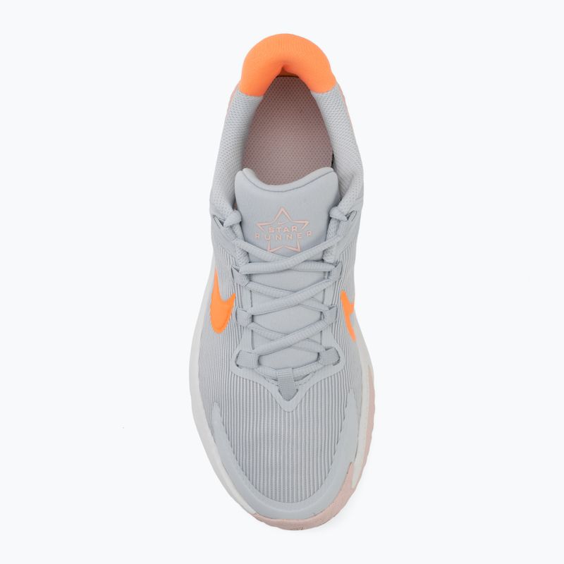 Кросівки для бігу дитячі Nike Star Runner 4 pure platinum/echo pink/peach cream 5