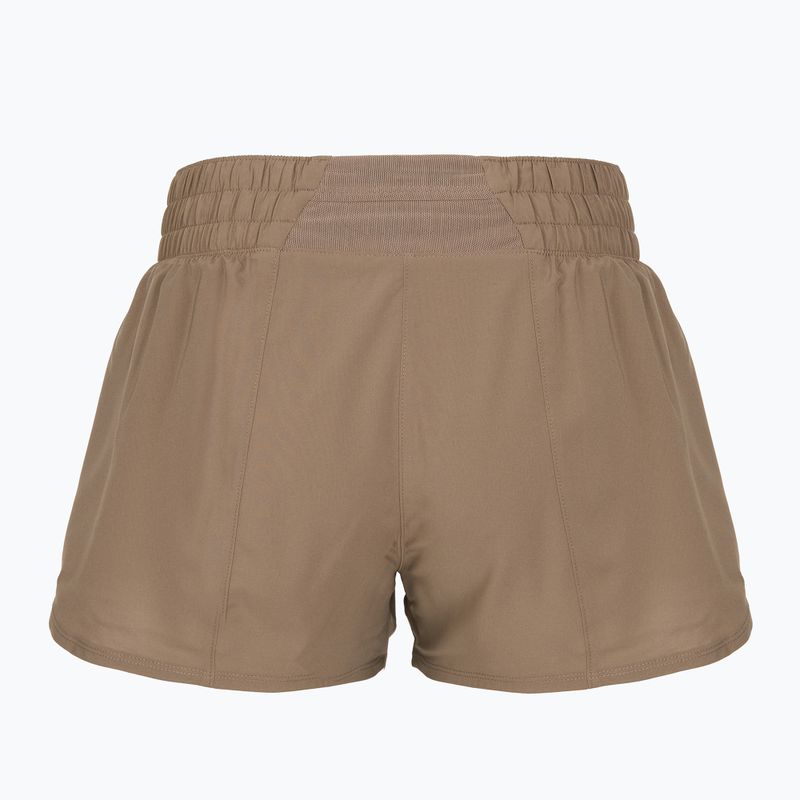 Шорти жіночі Nike One Dri-Fit 3" mink brown/reflective silver 2