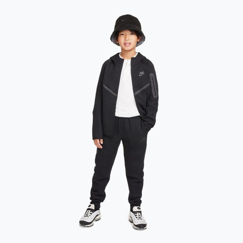 Кофта дитяча Nike Sportswear Tech Fleece Full Zip black/black/black 2