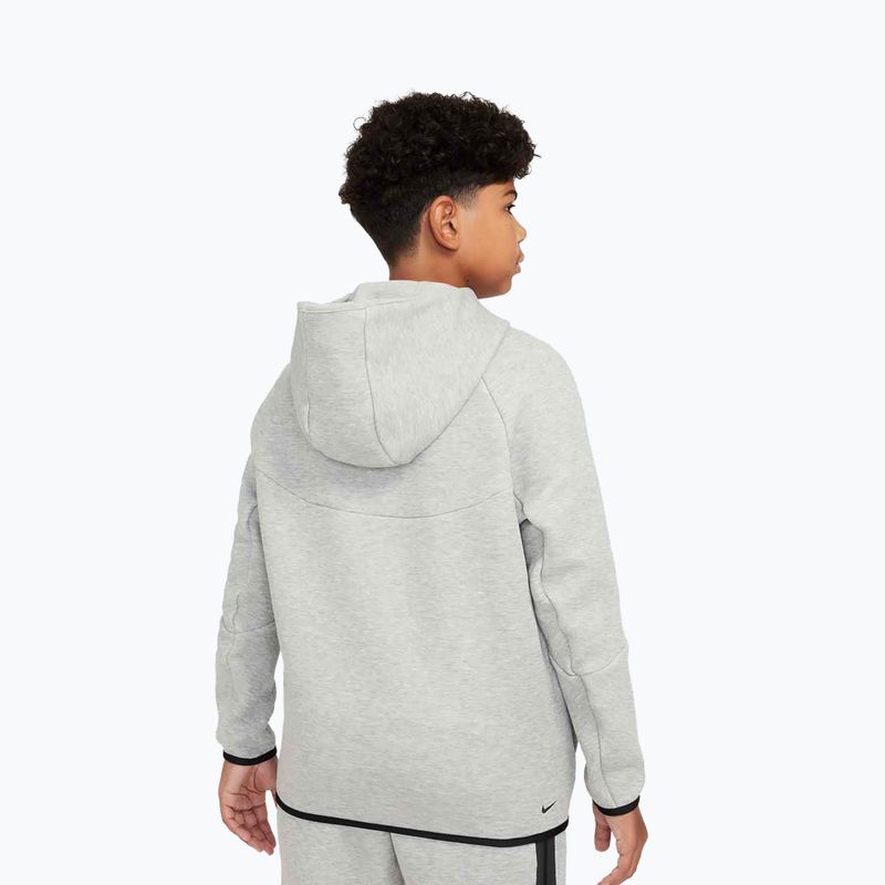 Кофта дитяча Nike Sportswear Tech Fleece Full-Zip dark grey heather/black/black 3