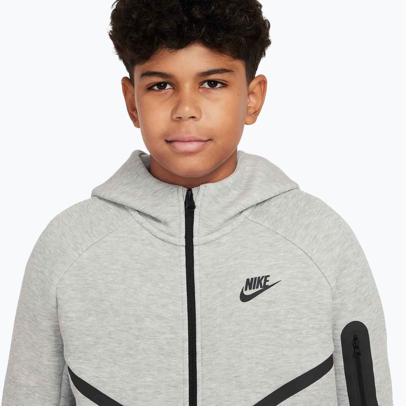 Кофта дитяча Nike Sportswear Tech Fleece Full-Zip dark grey heather/black/black 4