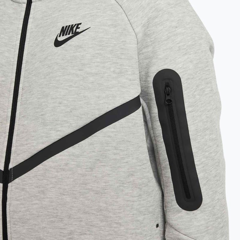 Кофта дитяча Nike Sportswear Tech Fleece Full-Zip dark grey heather/black/black 6