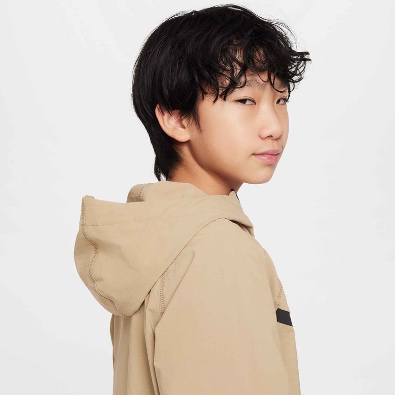 Куртка дитяча Nike Tech Woven parachute beige/parachute beige/black 5