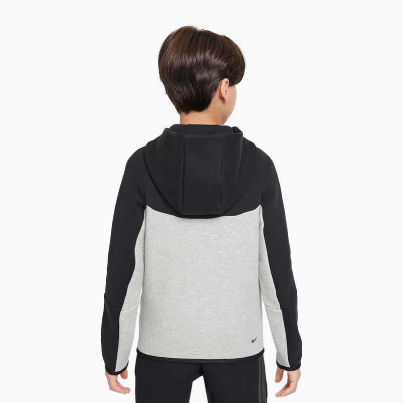 Кофта дитяча Nike Sportswear Tech Fleece Full Zip dark grey heather/black/black/black 3